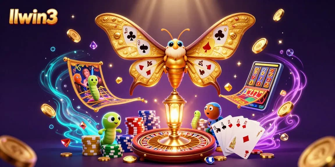 Engage with llwin3's vibrant 3D casino scene featuring animated characters and dynamic slot elements.