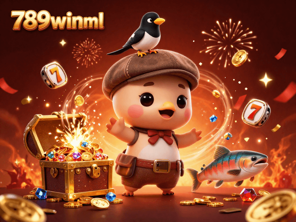 Experience thrilling wins with 789winml in this vibrant 3D casino-themed underwater scene.