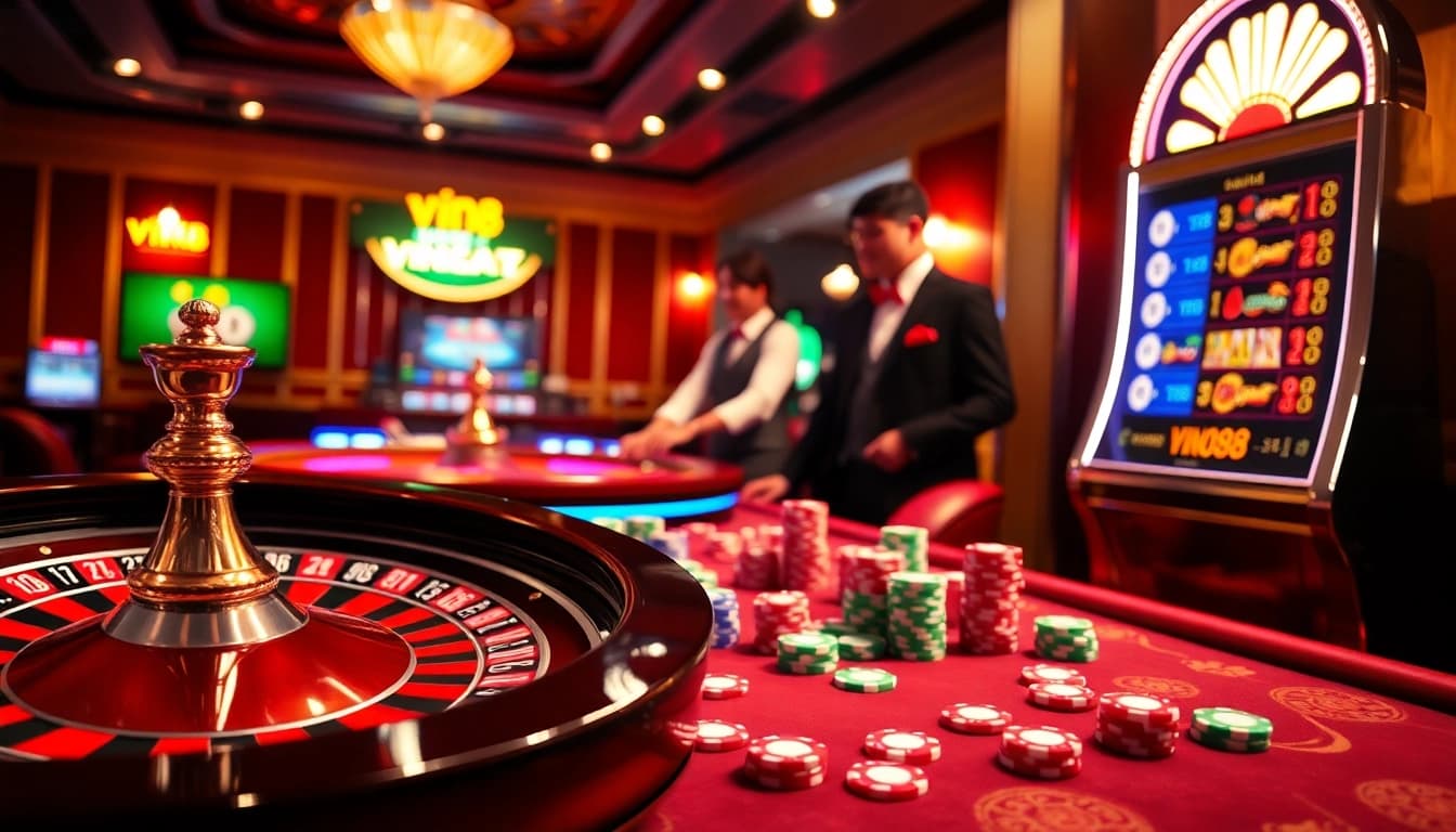 Experience the excitement of online gambling at the website vin88 with vibrant casino games.