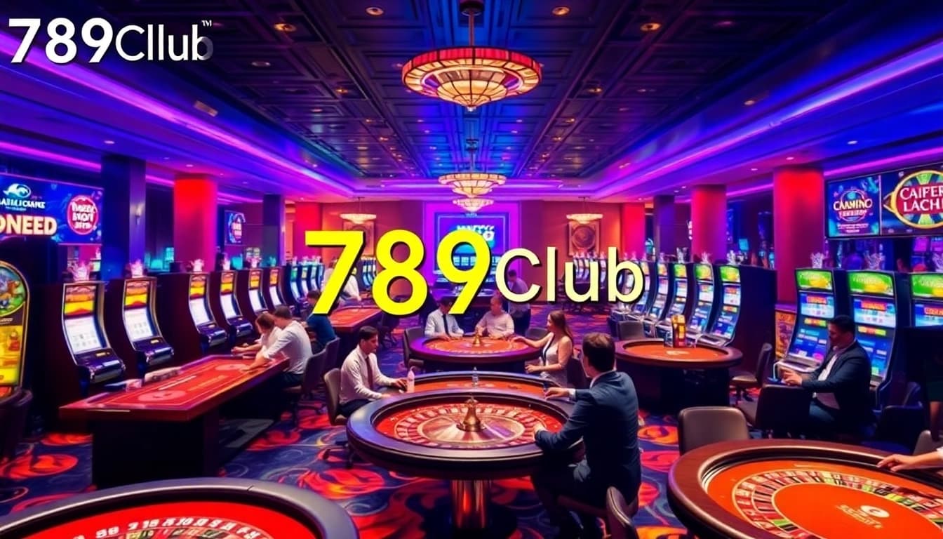 Exciting casino games at 789club showcase vibrant tables and slot machines ready for play.