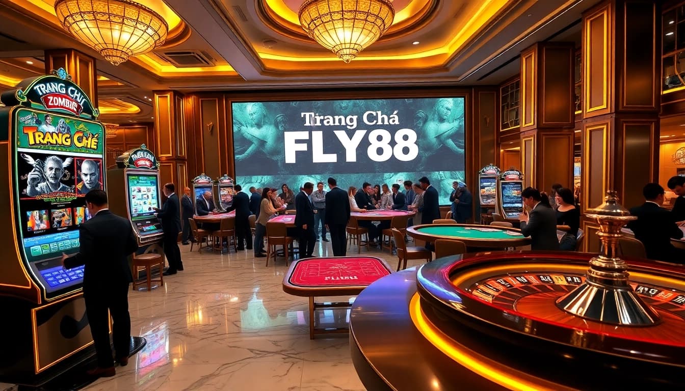 Experience luxurious gaming with Trang Chủ FLY88's slot machines and engaging casino tables.