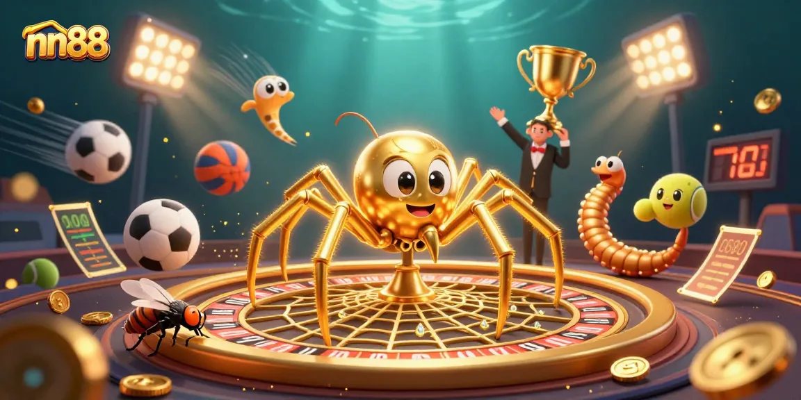 Experience thrilling bets with nn88 at a vibrant casino scene full of dynamic action.