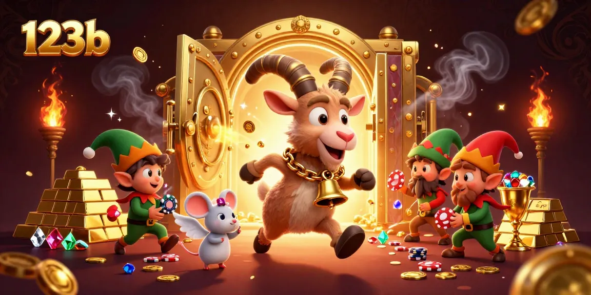 Engage with the festive chaos of 123b's holiday-horror casino, featuring Krampus and playful characters.