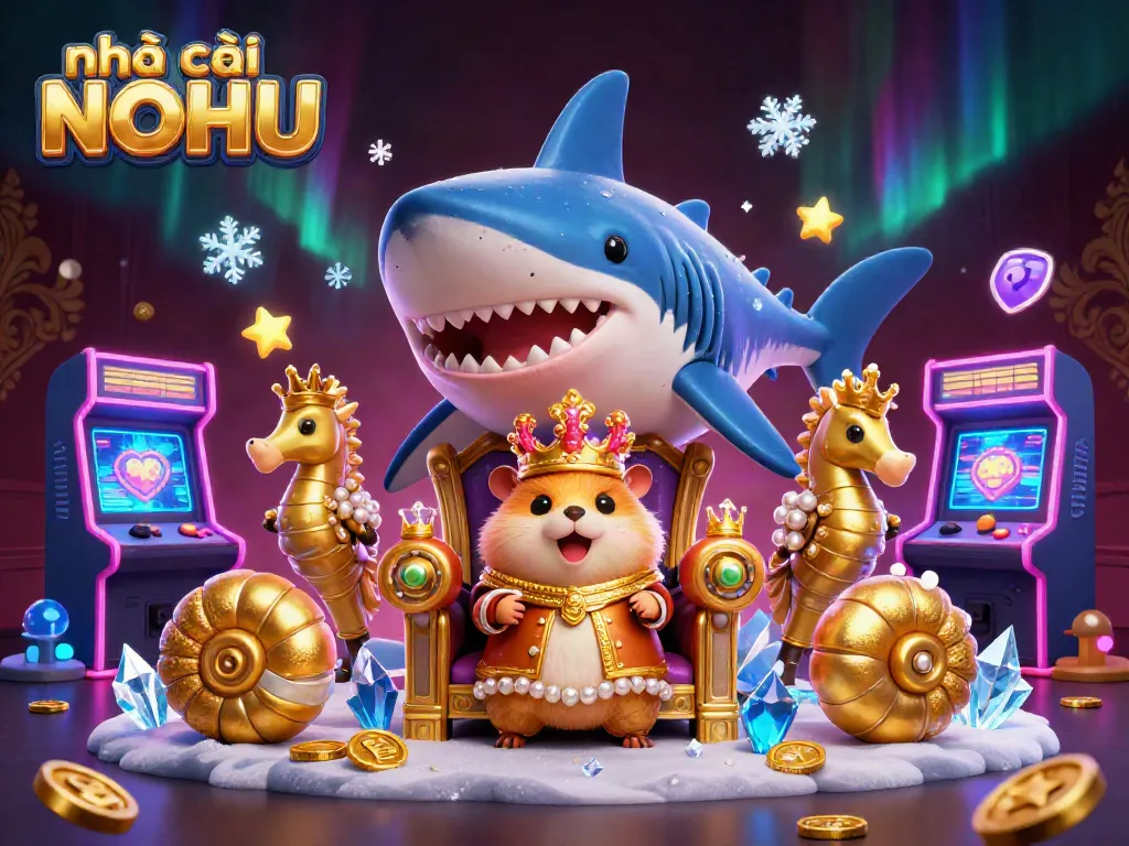 Experience the excitement of nhà cái NOHU with the fierce golden hamster king and unique gaming elements.