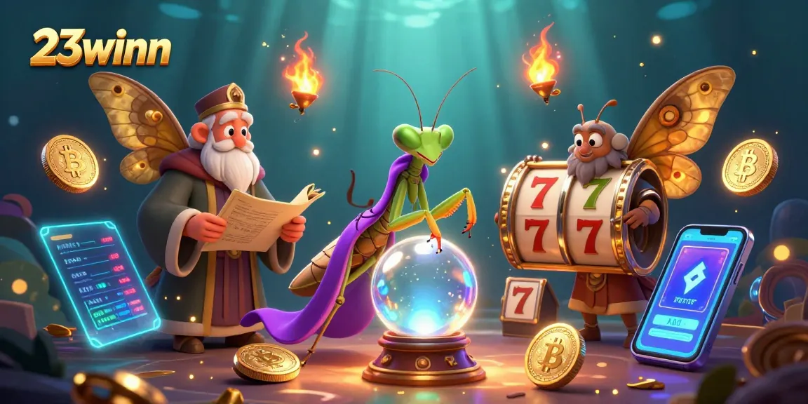 Experience thrilling gaming at 23winn with cartoon characters and exciting slot elements