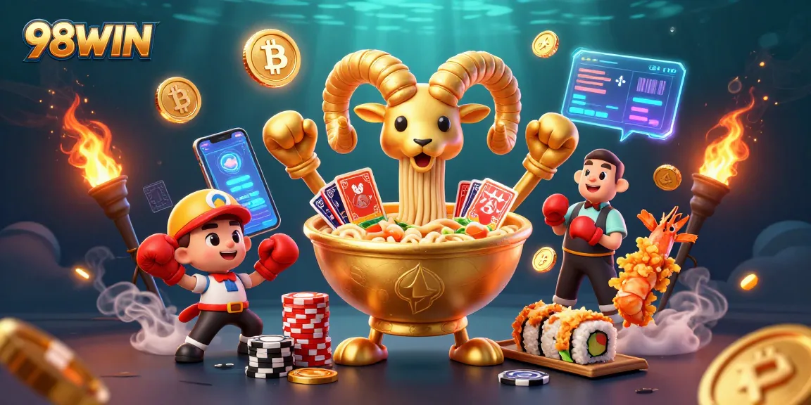 Engage with dynamic gameplay at 98WIN featuring colorful 3D characters and elements.