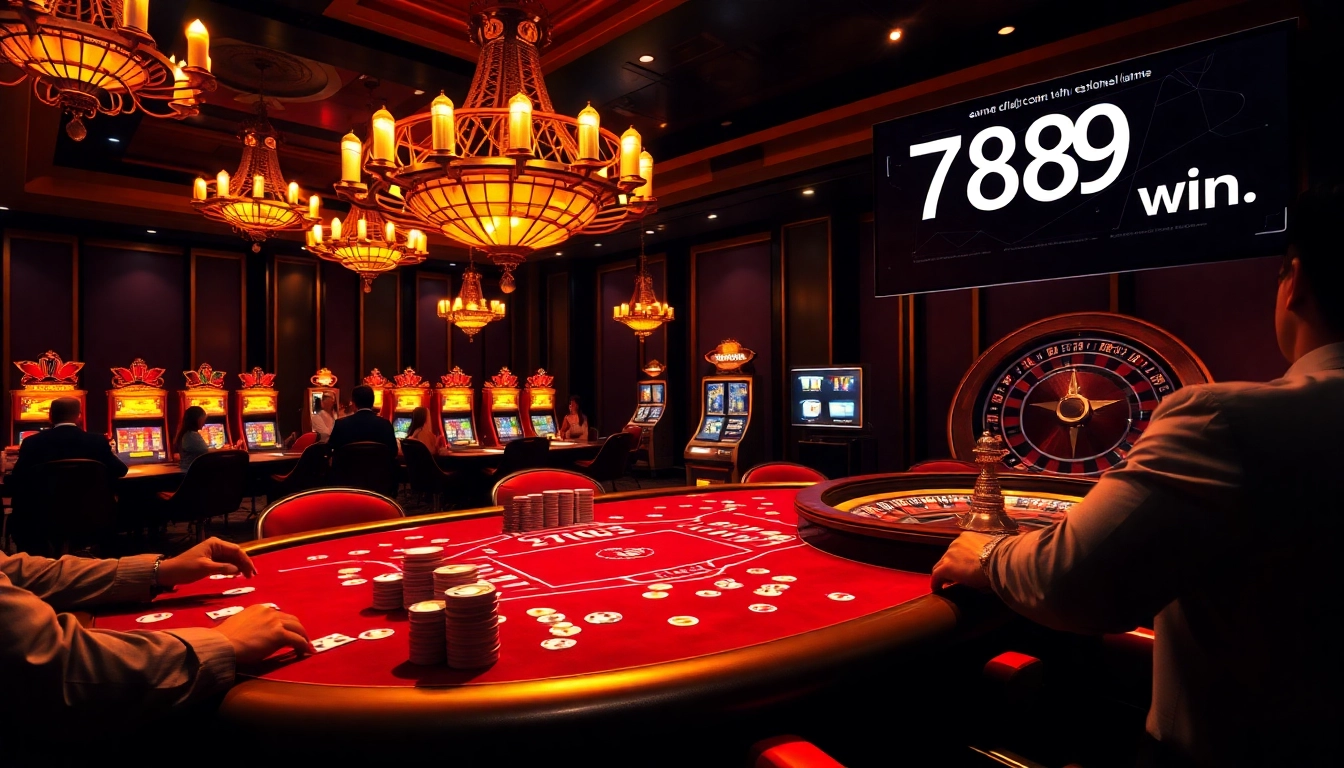 Experience thrilling gameplay at 789 win with vibrant poker and casino scenes.