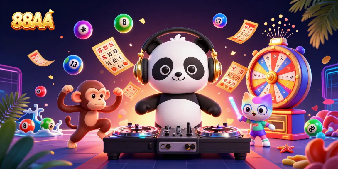 Experience the vibrant gaming scene at 88AA with lively characters and dynamic elements.