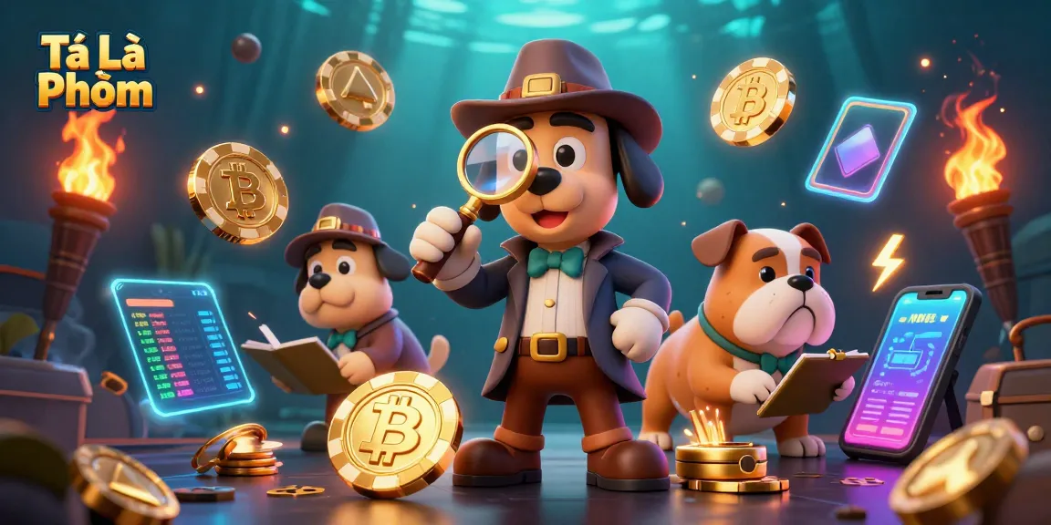 Tá Lả Phỏm engages players with a detective scene filled with Bitcoin clues and treasure