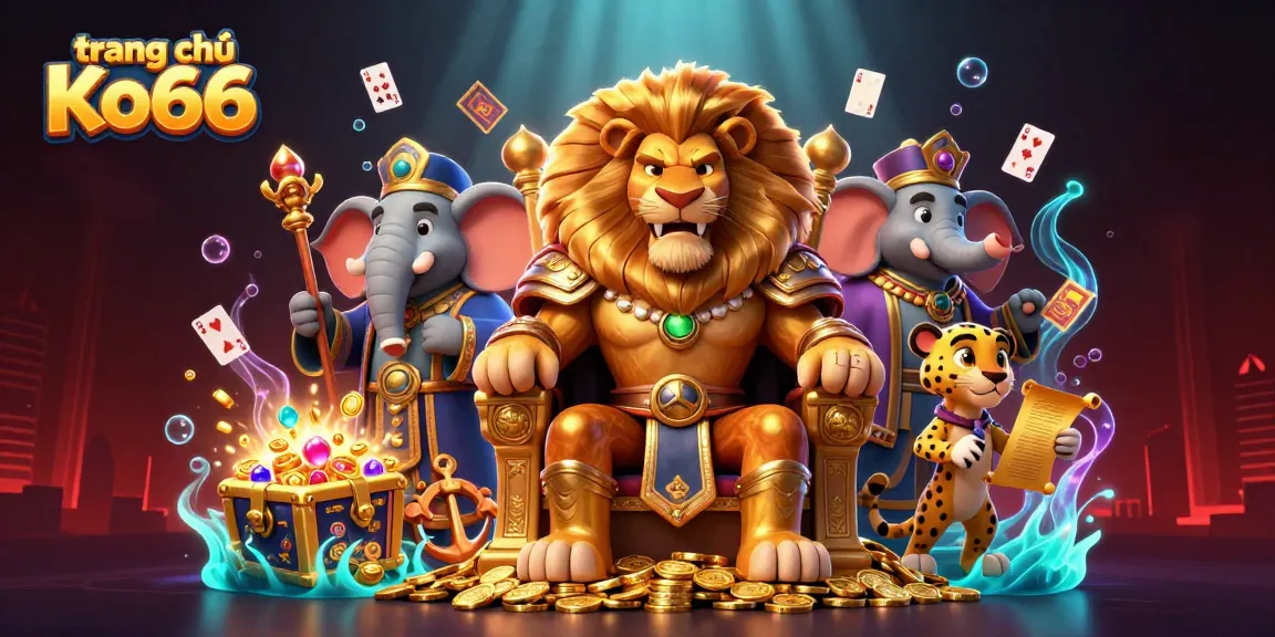 Experience the excitement of trang chủ Ko66 with iconic characters and vibrant casino elements.